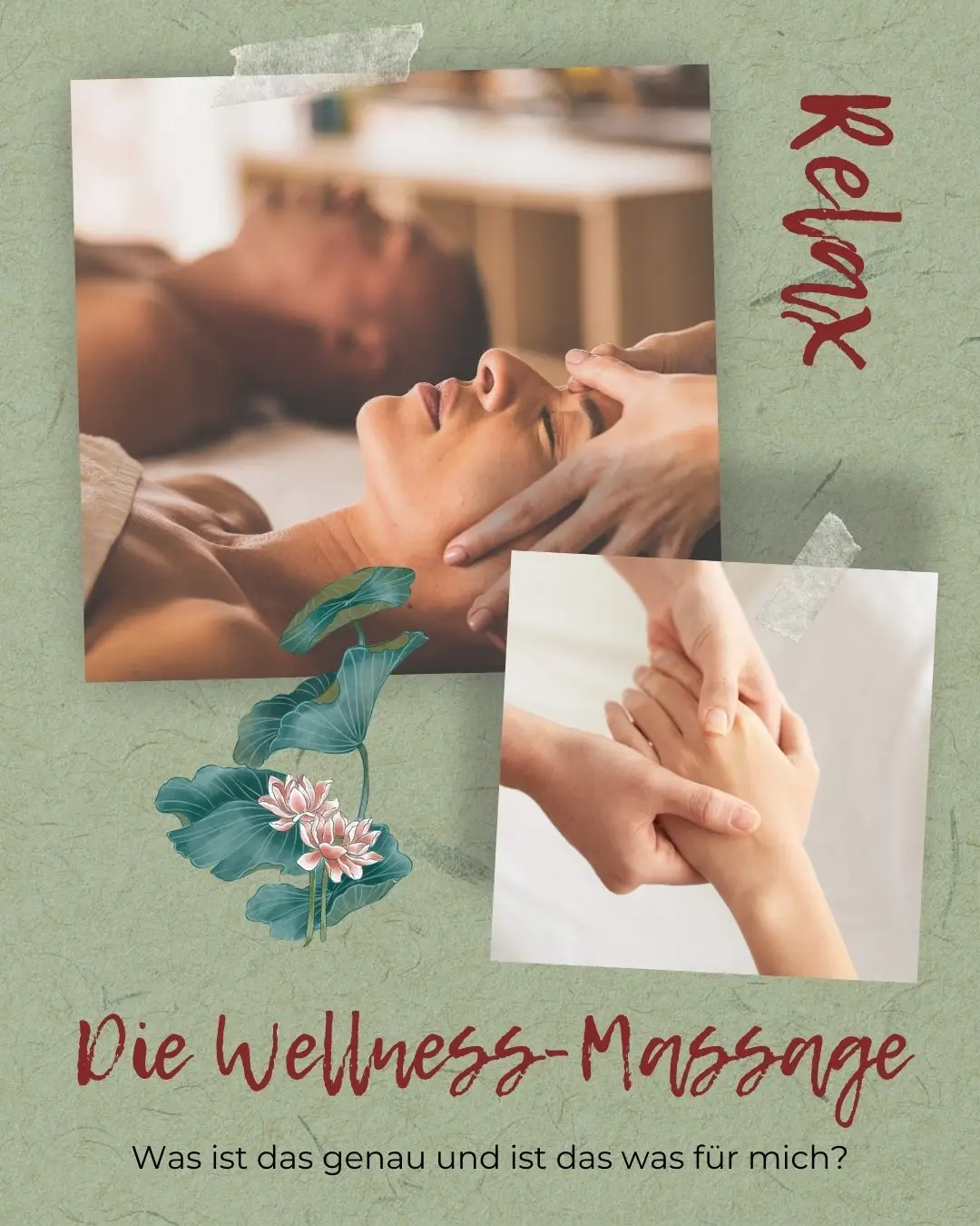 Die Wellness-Massage | Massage Unterhaching | Massage Nähe Unterhaching | Ganzkörpermassage | Teilkörpermassage | Rückenmassage | Fußreflexmassage | Fußreflexzonenmassage | Wellness-Anwendung | Wellness Unterhaching | Massage gegen Stress